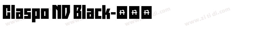 Claspo ND Black字体转换
